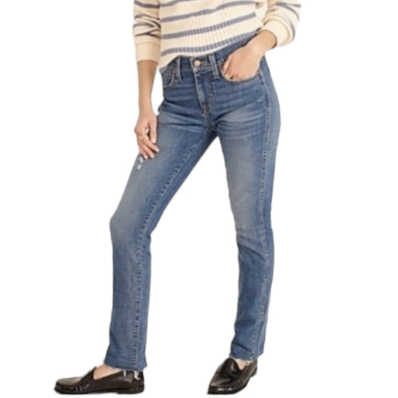 NEW J. Crew Vintage Slim Straight Jeans Tilda Wash All Season High Rise Summer - Picture 6 of 7